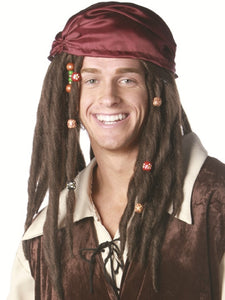 JACK SPARROW - "PIRATES OF THE CARRIBEAN" DELUXE WIG
