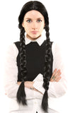 WEDNESDAY ADDAMS - "THE ADDAMS FAMILY" DELUXE WIG